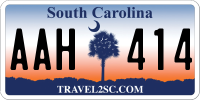 SC license plate AAH414