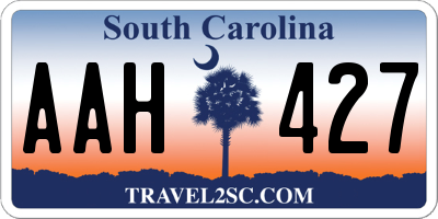 SC license plate AAH427