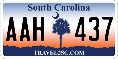 SC license plate AAH437