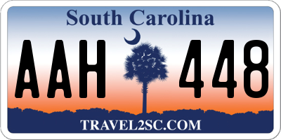 SC license plate AAH448