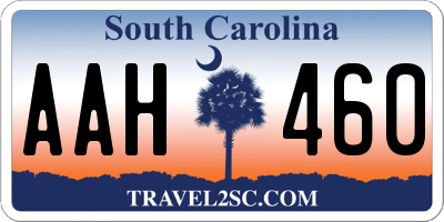 SC license plate AAH460