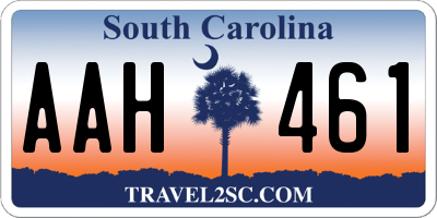 SC license plate AAH461