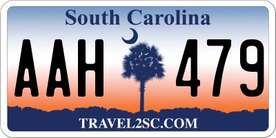 SC license plate AAH479