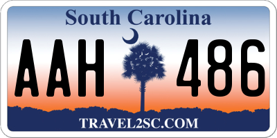 SC license plate AAH486