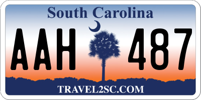 SC license plate AAH487