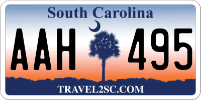 SC license plate AAH495