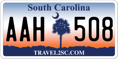 SC license plate AAH508