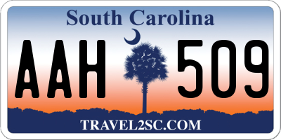 SC license plate AAH509