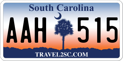 SC license plate AAH515