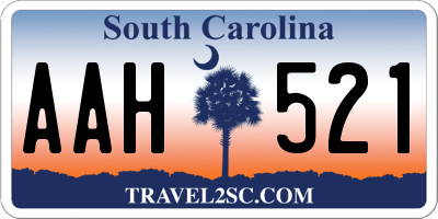 SC license plate AAH521