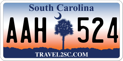 SC license plate AAH524