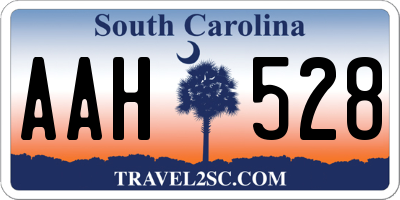 SC license plate AAH528