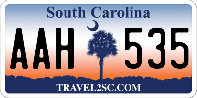 SC license plate AAH535