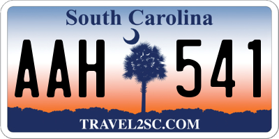 SC license plate AAH541