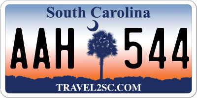 SC license plate AAH544