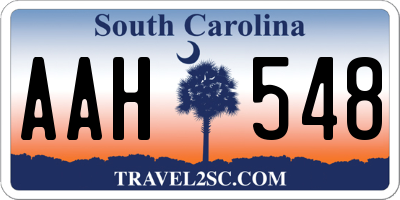 SC license plate AAH548