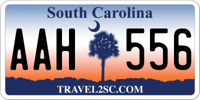 SC license plate AAH556