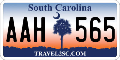 SC license plate AAH565