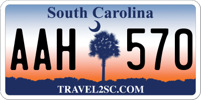 SC license plate AAH570