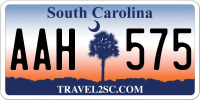 SC license plate AAH575