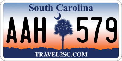 SC license plate AAH579