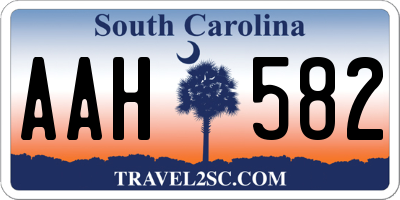 SC license plate AAH582