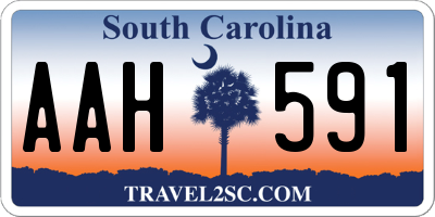 SC license plate AAH591