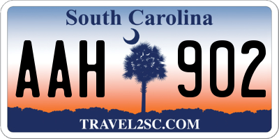 SC license plate AAH902