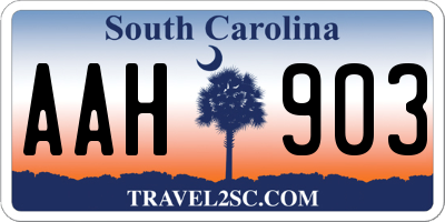 SC license plate AAH903