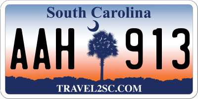 SC license plate AAH913