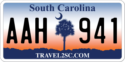 SC license plate AAH941