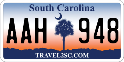 SC license plate AAH948