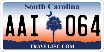 SC license plate AAI064