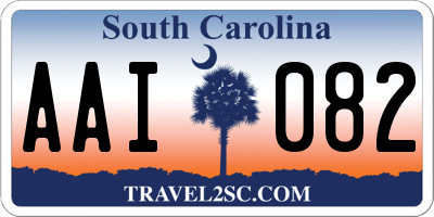 SC license plate AAI082