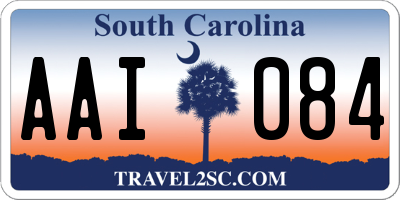 SC license plate AAI084