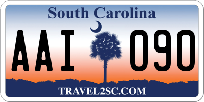 SC license plate AAI090