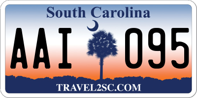 SC license plate AAI095