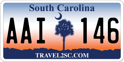 SC license plate AAI146