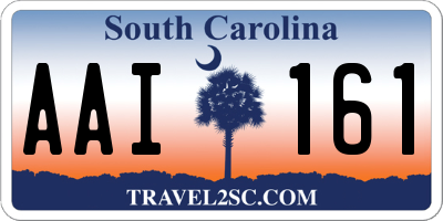 SC license plate AAI161