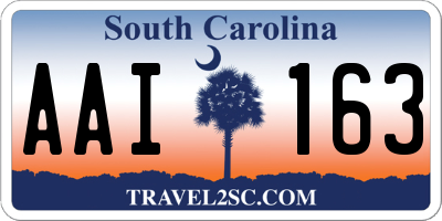 SC license plate AAI163