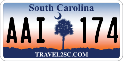 SC license plate AAI174