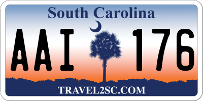 SC license plate AAI176