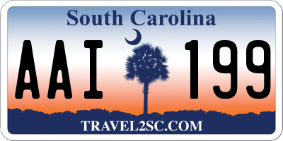 SC license plate AAI199