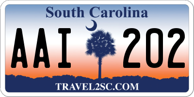 SC license plate AAI202