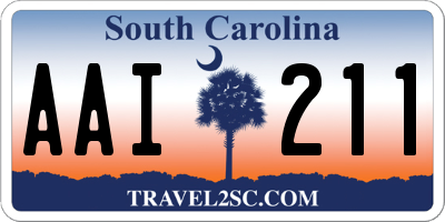 SC license plate AAI211