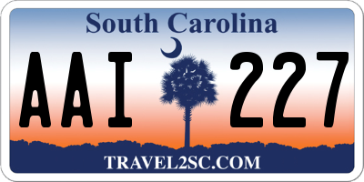 SC license plate AAI227