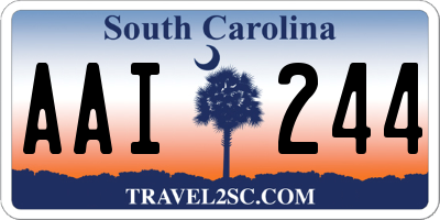 SC license plate AAI244