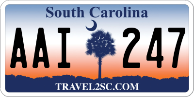 SC license plate AAI247