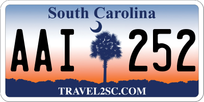 SC license plate AAI252