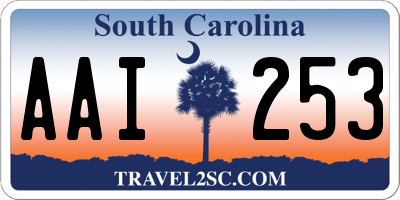 SC license plate AAI253